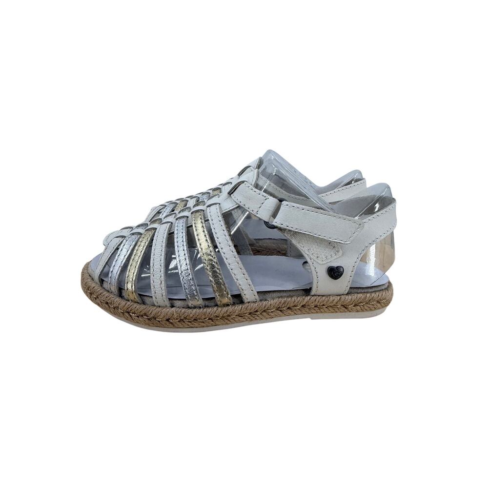 UGG Gretel Sandals White Leather Sandals NEW Authentic Size 9 Summer